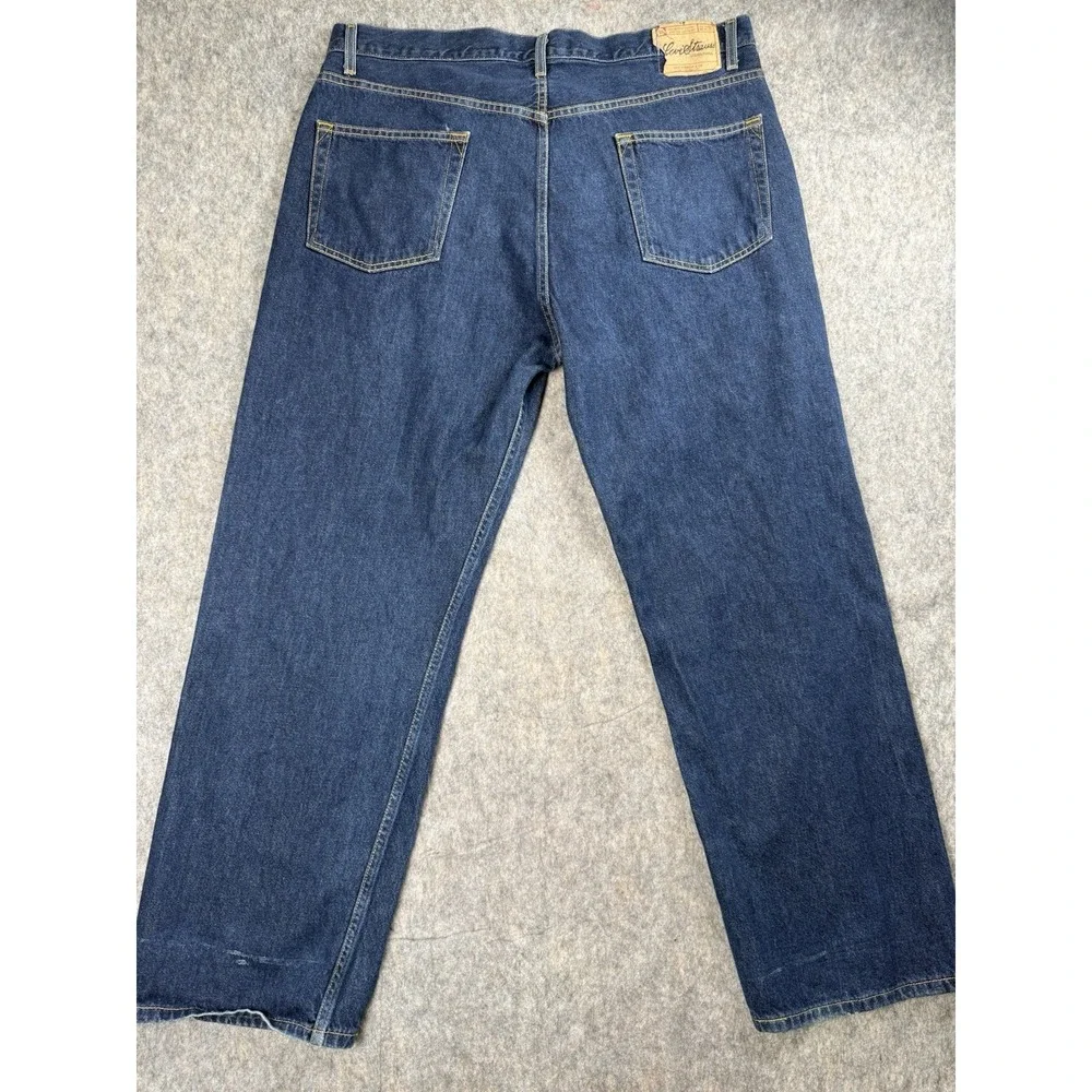 Levi Strauss Vintage Signature Loose Straight Jeans Mens 40X32 Dark Wash Y2k 80s
